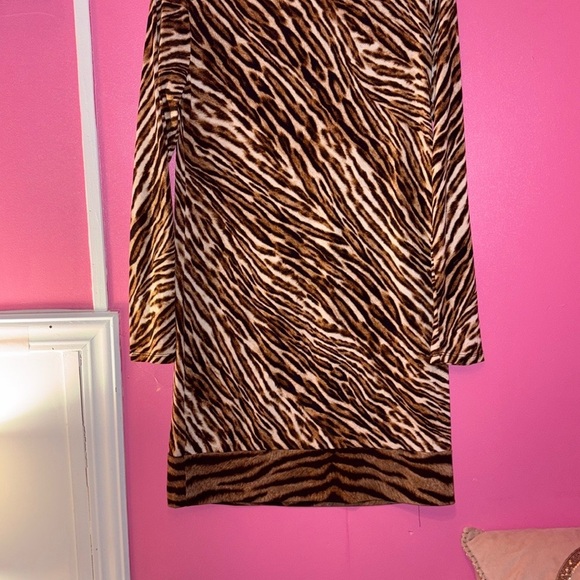 Michael Kors Zebra Print Teddy Jacket - Picture 6 of 8